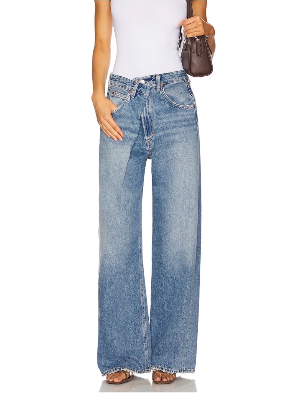 Agolde Vana Cross Over Jeans in Mantra